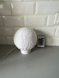 Lampe lithophanie éteinte, blanche