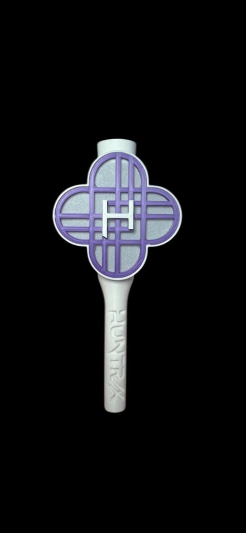 Bâton lumineux LED blanc et violet, vue de face