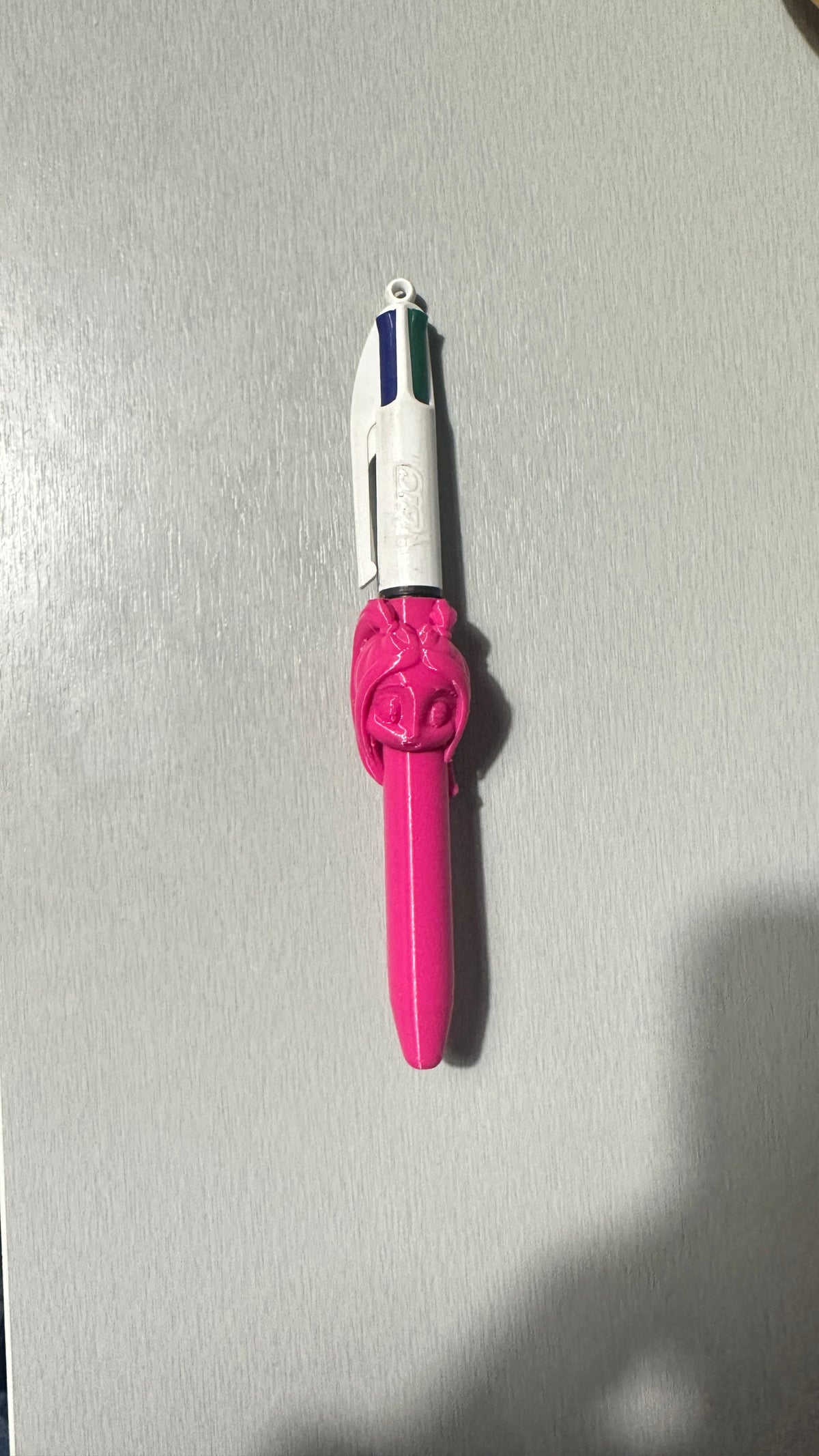 Stylo 4 couleurs avec figurine rose